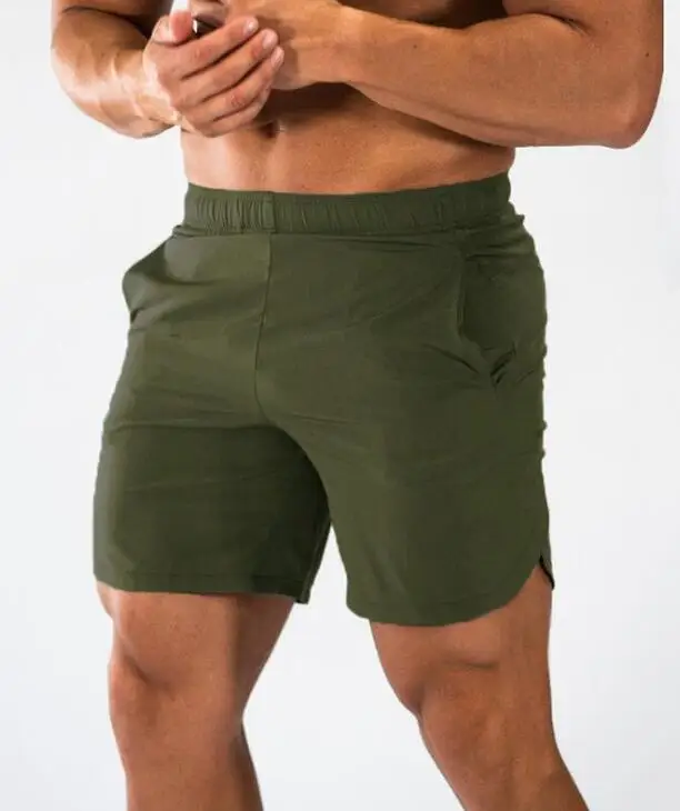 Новинка, однотонные спортивные мужские шорты для бега, быстросохнущие штаны для фитнеса, баскетбола, тренировок, пять штанов