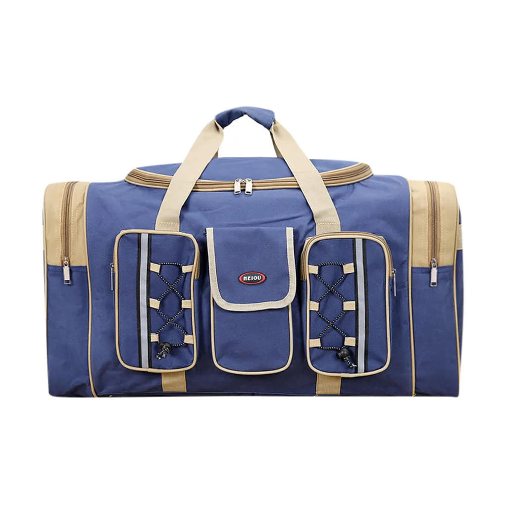 Большая вместительность, модная Мужская и Женская дорожная сумка, Модный повседневный рюкзак из ткани Оксфорд, сумка для багажа на открытом воздухе, сумка из ткани Оксфорд на молнии для выходных