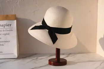 

202003-HQ-SW006176A new JAPAN paper grass handmade High-end grace lady bucket cap women fishermen hat