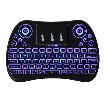 

Mini 2.4ghz Backlit Wireless Keyboard Spanish/Russian Air Mouse With Touch-Pad Remote Control 77-key for PS3 for HTPC/IPTV etc