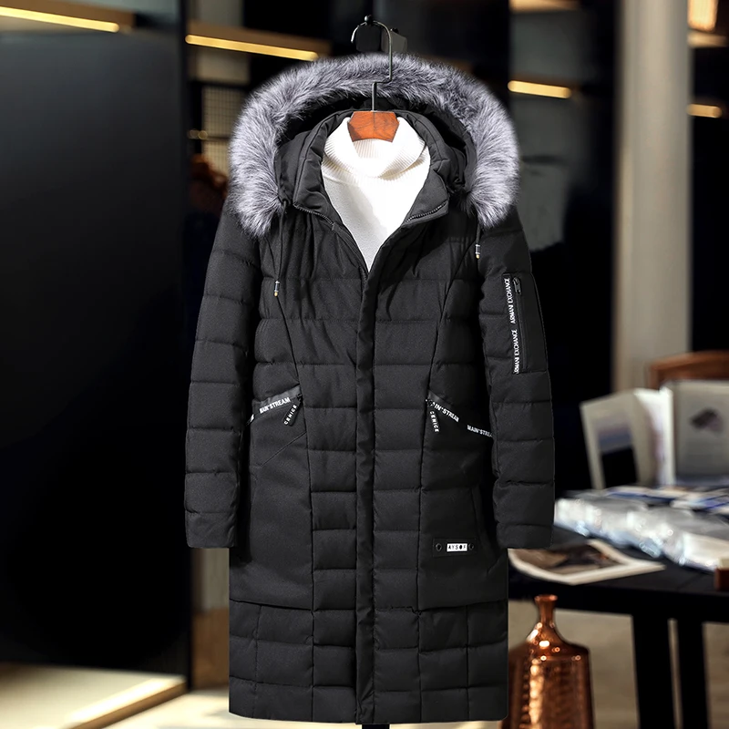 Мужская зимняя куртка со съемной шапкой большой размер 4x l 10xl|Парки| |