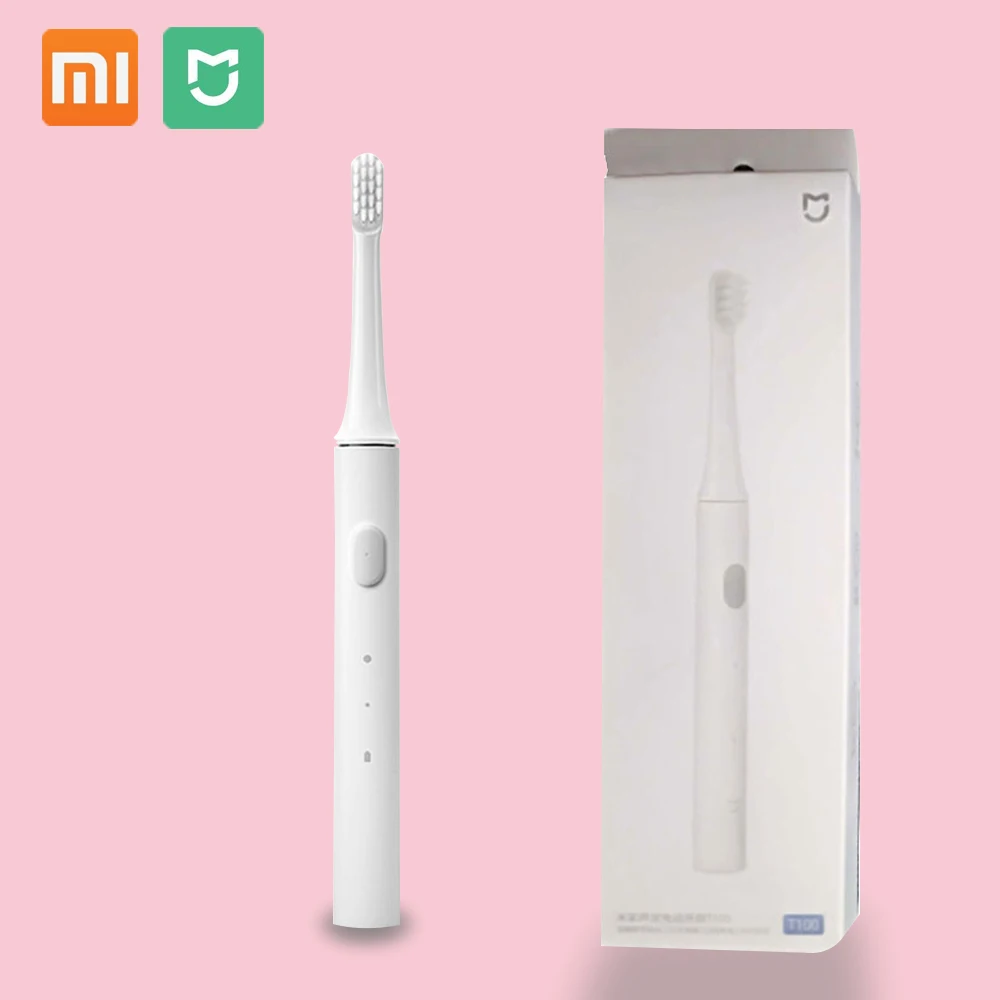 T100 Xiaomi электрическая зубная щетка звуковая зубная щетка Водонепроницаемая перезаряжаемая зубная щетка Soocas USB гигиена полости рта вибратор уход за зубами 5 - Цвет: T100