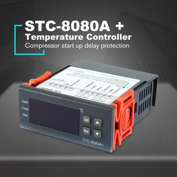 

Refrigerator Thermostat Refrigeration Automatic Defrost Timer Intelligent Controller with Single Probe STC-8080A+