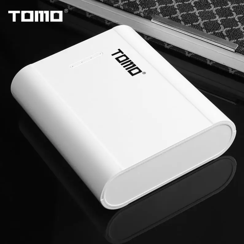 TOMO P4 USB литий-ионное интеллектуальное зарядное устройство DIY Мобильный Внешний аккумулятор чехол с поддержкой аккумуляторов 4x18650 и выходов для телефона - Цвет: Белый