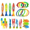 Summer Diving Toys Torpedos Bandits Stringed Octopus Diving Fish Ring Swimming Pool Water Games Training Gift Set Toys For kids 1