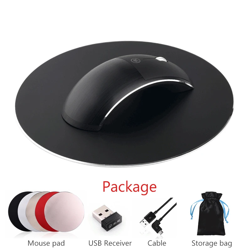 Беспроводная мышь 2 4G USB + Bluetooth перезаряжаемая Бесшумная игровая для Macbook Lenovo HP Dell