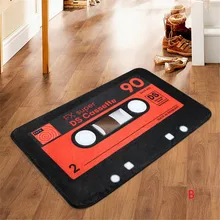 Ретро входной коврик, Противоскользящий коврик для двери, Кассетная лента, радио ковры для гостиной, спальни, коврики для кухни, лестничные коврики, декор F114