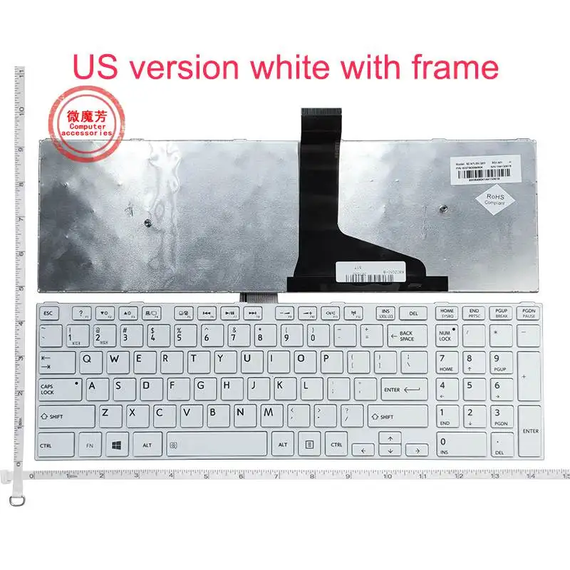 NEW Keyboard for TOSHIBA L50 L50-A C50 C50D C50-A C55D US Replace laptop keyboard | Компьютеры и офис