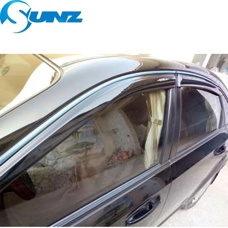 Дефлектор бокового окна для VW POLO 2011 2012 2013 дверь седана козырек протектор защиту от дождя стайлинга автомобилей SUNZ