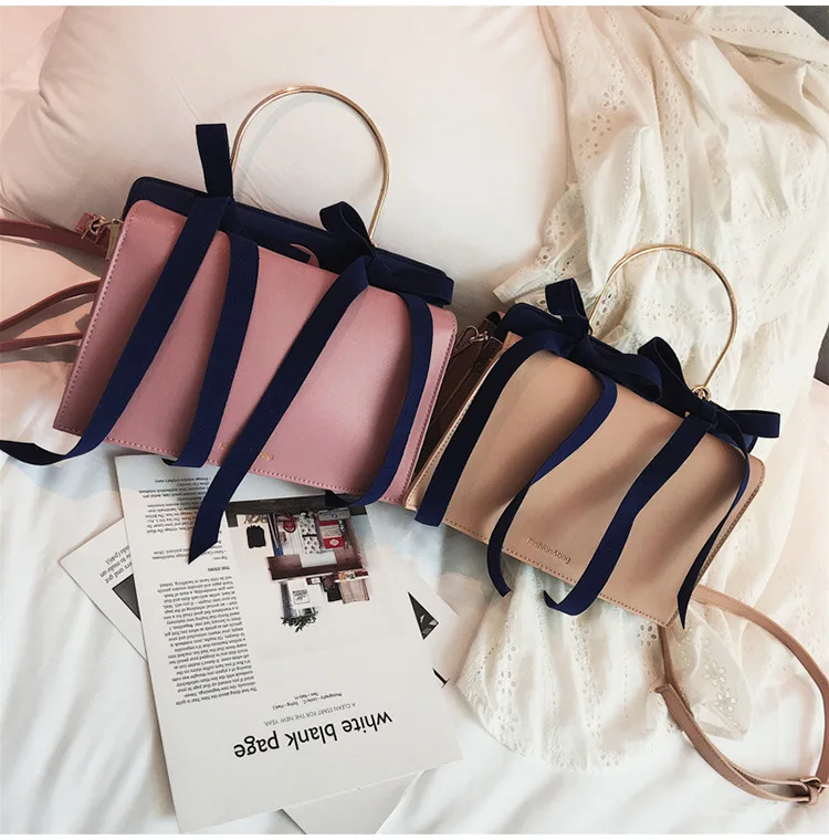 2019 новая стильная стерео трапециевидная вместительная сумка золотистого бархата с двойным бантом через плечо сумка поколение жира