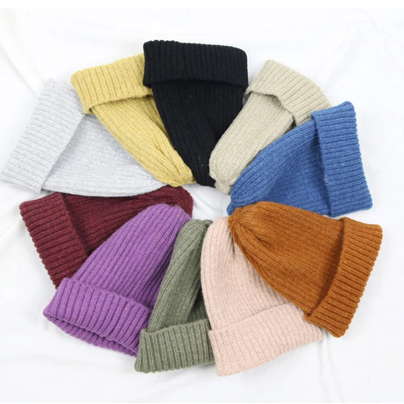 154.81руб. 34% СКИДКА|вязаная бини шапка женская зимняя чистый цвет шапки женские зимние вязаные шапки для женщин мягко шляпа женская гибкость кепка женская зимняя бини on AliExpress 