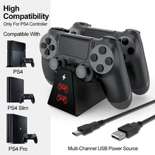 Портативное зарядное устройство двойной зарядки док-станция HD для PlayStation 4 игры для Sony PS4 Pro тонкая консоль джойстик Стенд Контроллер Геймпад Портативное зарядное устройство двойной зарядки док-станция HD для PlayStation 4 игры для Sony PS4 Pro тонкая консоль джойстик Стенд Контроллер Геймпад