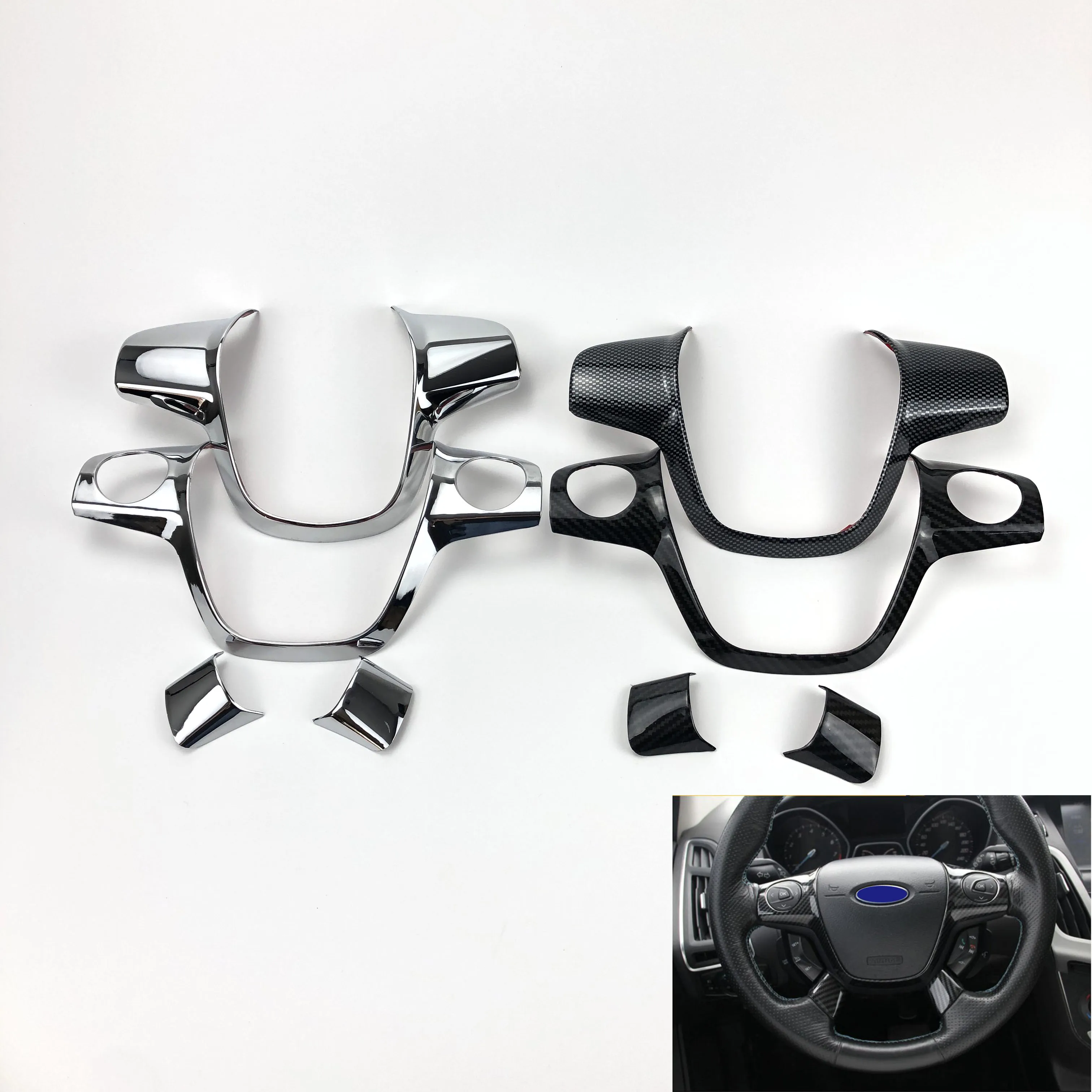 Декоративный чехол на руль для Ford Focus 3 mk3 2012-2014 KUGA 2013-2015 | Автомобили и мотоциклы