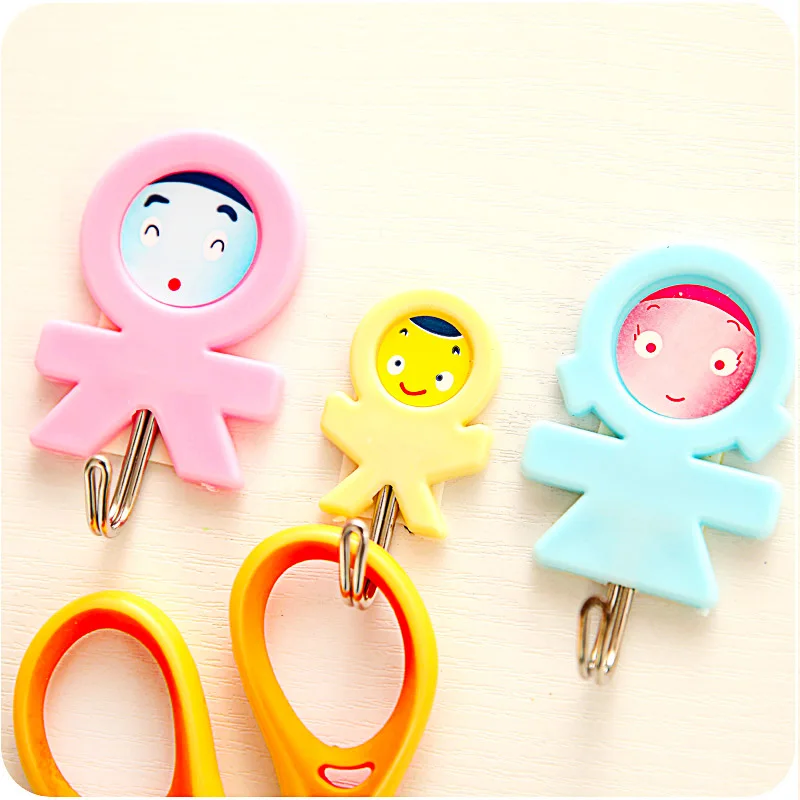 

Cartoon Cute Adhesive Hook Family of Three Hook Three-Family of Three Hook Small Gifts