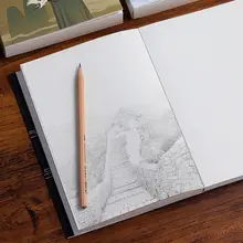 Livro de arte espesso nuvem estilo antigo, livro de desenho em branco para estudantes