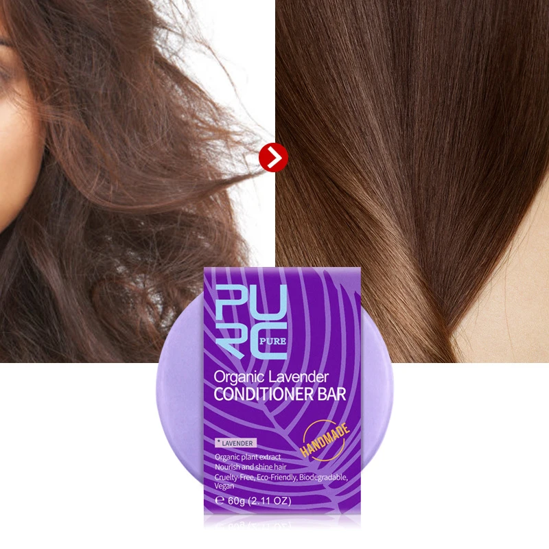 Purc Handmade Lavender Seaweed Hair Shampoo Bar And Hair Conditioner Bar  Organic Plant Extract Solid Hair Soap Best Hair Care - Shampoos - AliExpress