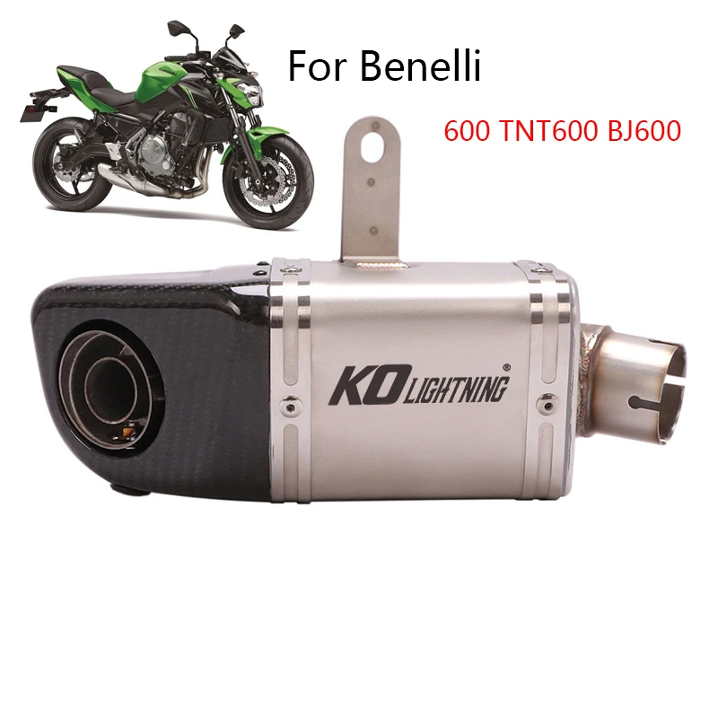 For Benelli 600 Tnt600 Bj600 Bn600 Exhaust Pipe Motorcycle Muffler Escape With Removable Db Killer Slip On Original Catalyst Exhaust Exhaust Systems Aliexpress