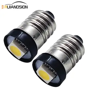 

2X 3V 6V 12V 24V 4300K 0.5W E10 1 5050 Car Auto Screw-Socket mini Lamp Led Replacement Light 6000K White Amber