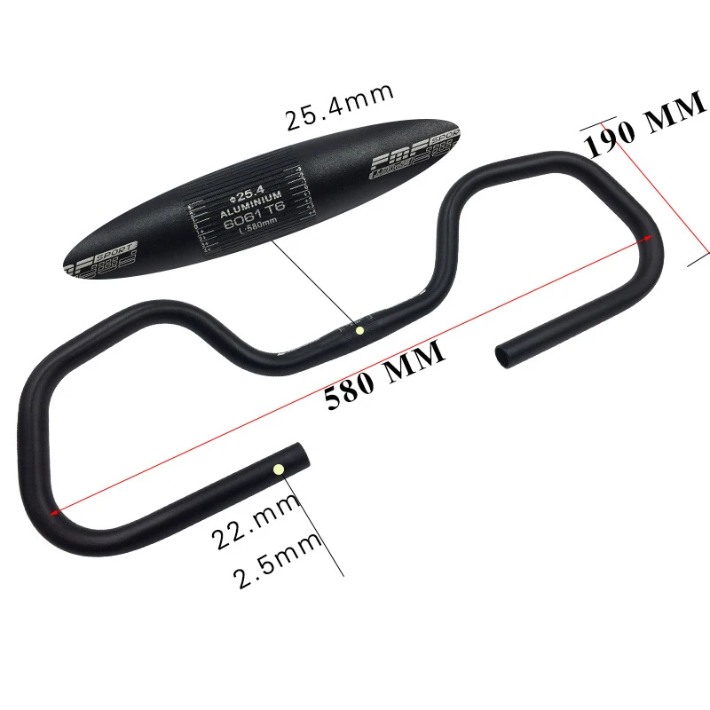 

Aluminum Alloy Trekking Bar Butterfly Handle Bar Bicycle Wear-resistant
