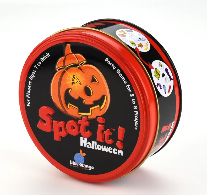 Spot It! Хэллоуин настольная игра английская карточная игра с металлической коробкой семейные вечерние