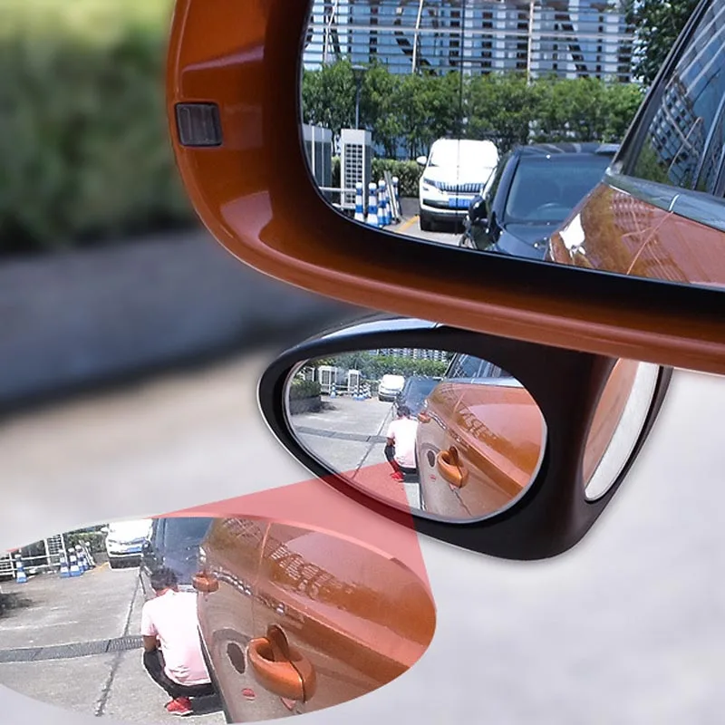Car rearview mirror blind spot double-sided small round for Peugeot 206 207 208 301 307 308 407 2008 3008 4008 | Автомобили и