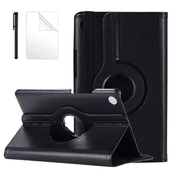 

360 Degree Rotating Leather Case for New Release Huawei MediaPad M6 8.4 2019 Cover for Huawei M6 8.4 inch tablet case +Filmpen
