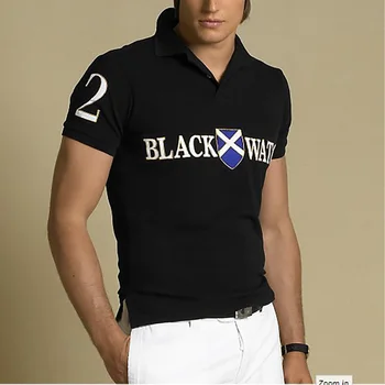 

summer hombre big horse high quality polo shirt top Men Short sleeve Casual 100%cotton polo Shirt camisa masculine for homme