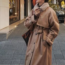 

Winter Women Cotton Padded Parkas Coat Female Turn Down Collar Mujer Thick Warm Jacket Liner Fashion Outwear