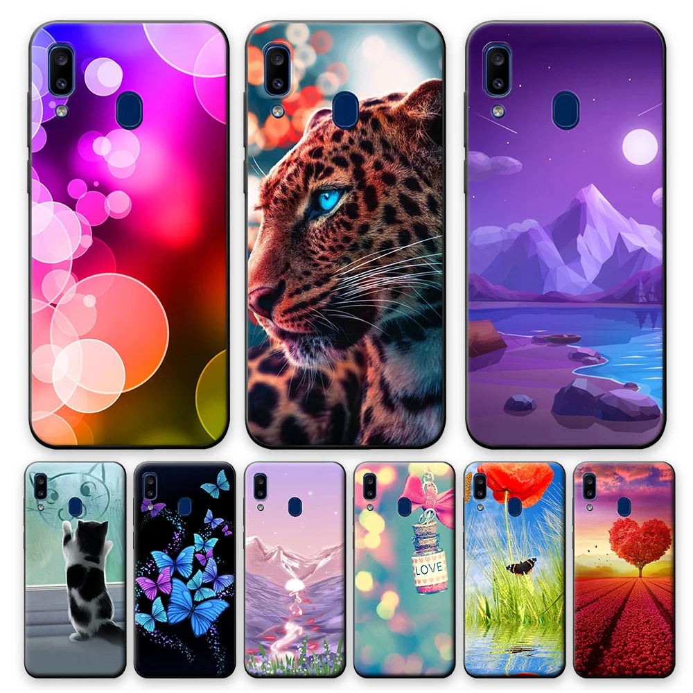 Чехол для Samsung A30 крутой чехол из ТПУ Galaxy a30 мягкий силиконовый телефона A 30 модные