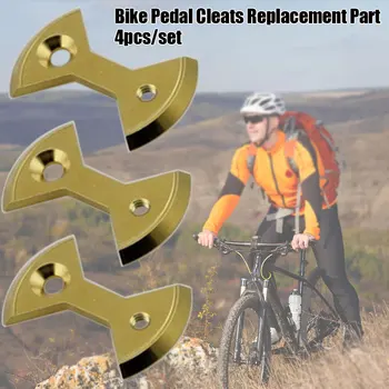 

4pcs/set Wear Resistant Protection Titanium Alloy Cycling Lightweight Road Bicycle Bike Pedal Cleats Plate For SpeedPlay Zero