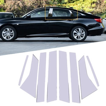 

8 pcs Chrome Stainless Steel Door Window Pillar Post Cover Trim Fit for Honda Accord 2018 2019 2020