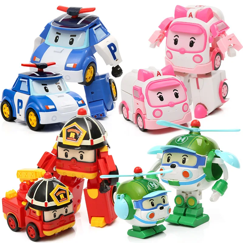 

[Old Customers Self-service Order] South Korea Cute Transformer Deformation Robot Toy Sets Wholesale