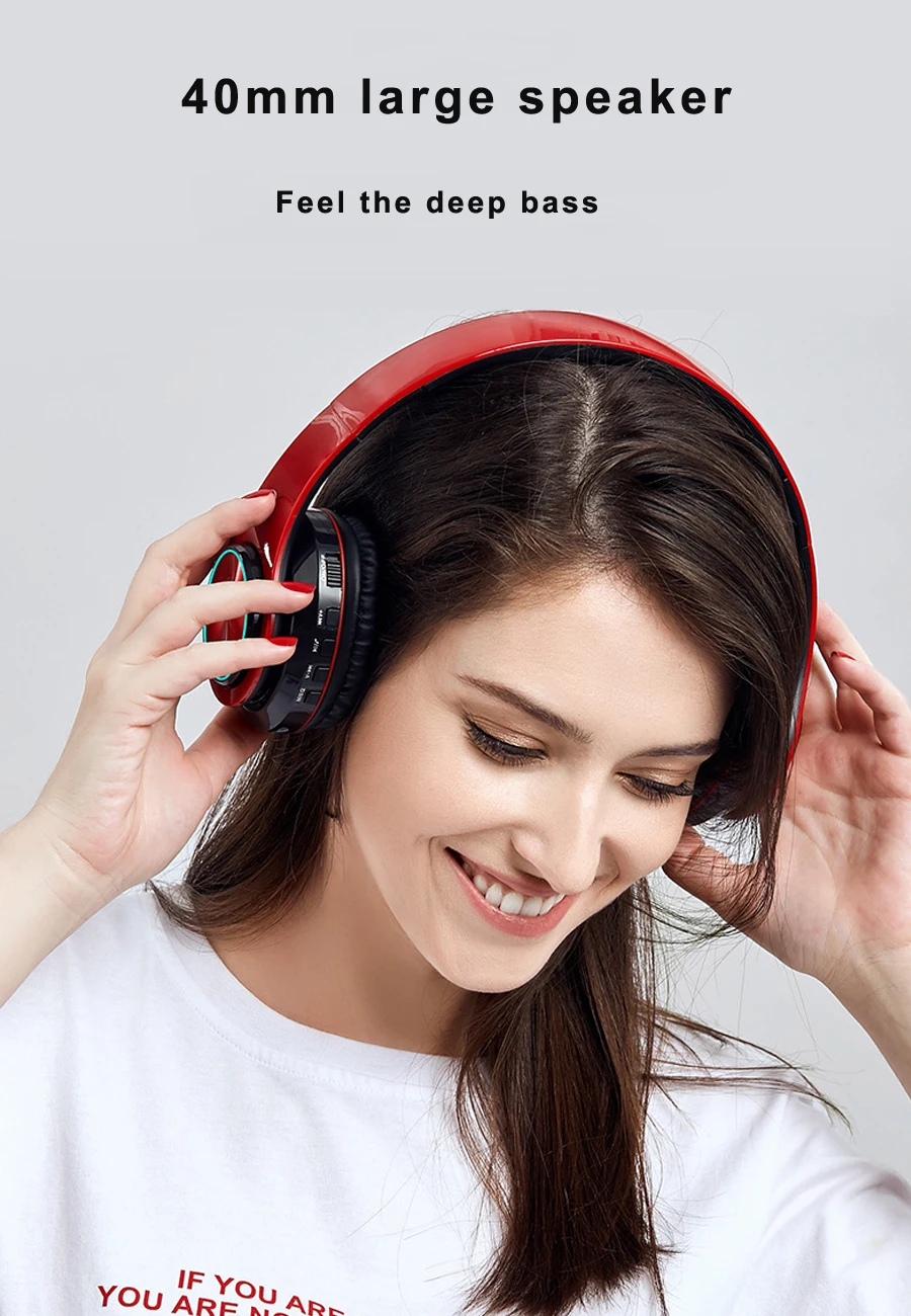 Bluetooth Hoofdtelefoon Draadloze Koptelefoon игровая гарнитура Super Bass met Microfoon TF карта helmen для телефона ПК