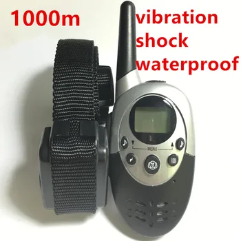 

upgrade Dog Trainer 1000M Waterproof Rechargeable LCD Remote Pet Dog Training Collar Electric Shock Large Dog Control