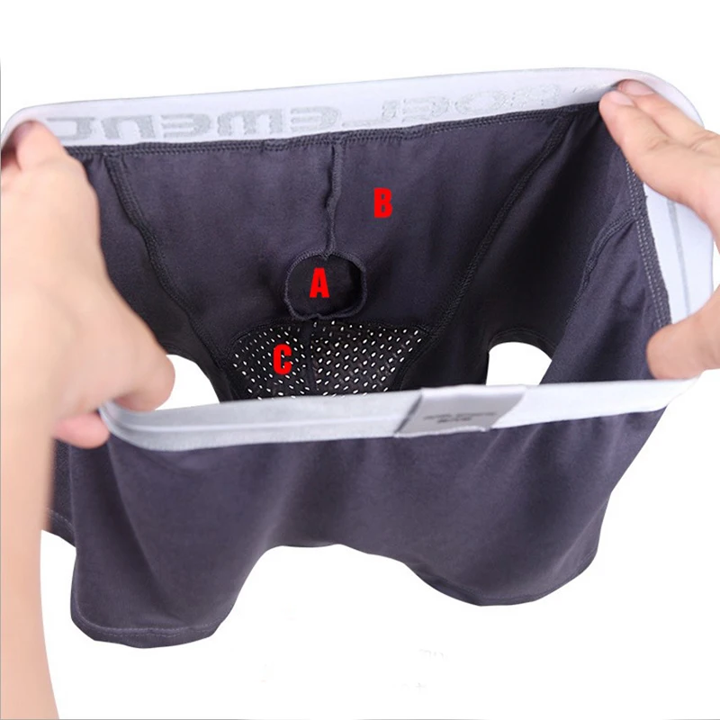 Мужские трусы боксеры дышащие шорты средней посадки 4 цвета L XL XXL XXXL|mens underpants|men