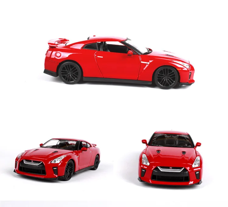 1-24 завод Bimeigao Nissan GTR модель спортивного автомобиля из сплава Модель автомобиля Nissan che Bay jian