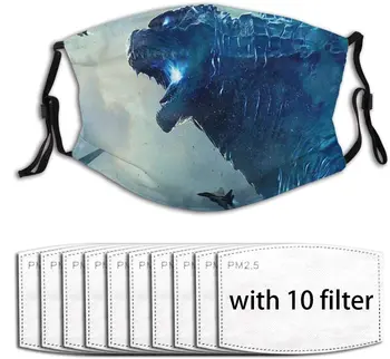 

Face Cloth God-Zilla Fly Protection Mouth 5 Layers Air Pollution Adult Girls Reusable Facial Filter Outdoor with 16 Filter