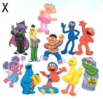 

100sheets/lot aesthetic Sesame street elmo stickers for laptops for on water bottles vinyl cool sticker 100 pack wholesale