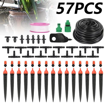 

57pcs/set Automatic Micro Drip Garden Irrigation System Spray Watering Kits with Adjustable Dripper Garden Accessories Outdoor