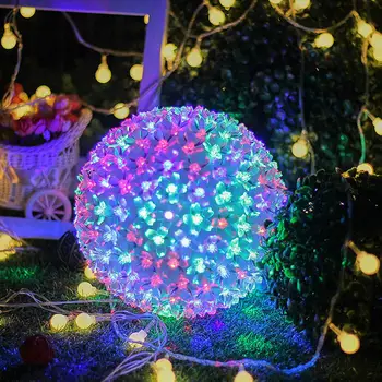 

Fairy Light Crystal Ball LED Nightlight 50LED Battery Operated Romantic Super Bright Durable Yard Landscape Lamp Outdoor