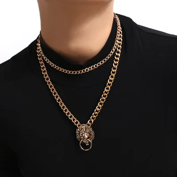 

accessories snake chain personality fashion bone sautoir hip-hop chain pendant multi-level tassel necklaces