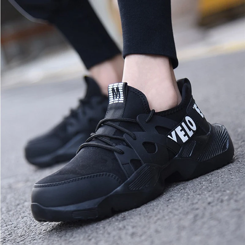 

2019 Protective shoes breathable safety shoes men's Lightweight steel toe shoes anti-smashing piercing work Single mesh sneakers