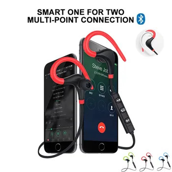 

BT4.1 Bluetooth Earphone Wireless Headset with Microphone for All Phone Earbud Sport