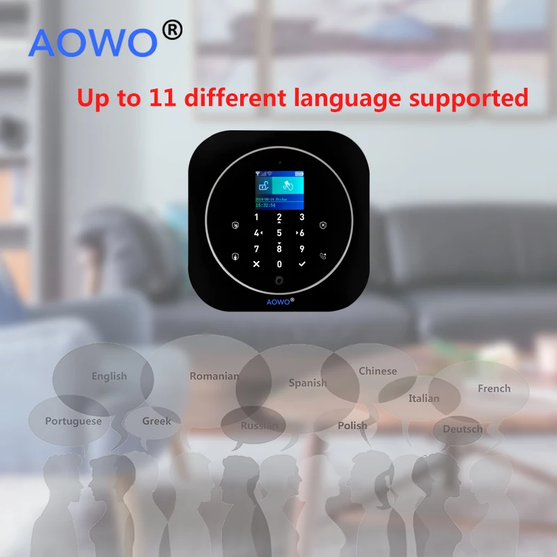 WiFi Tuya Alarm Alexa for House Security With Google Home Hub APP Voice Control IP Camera Intrusion Monitoring RFID LCD Touch
