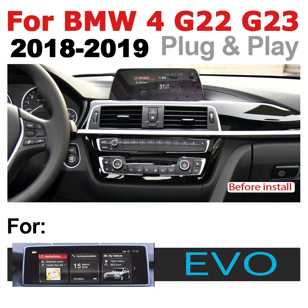 Автомобильный Android радио GPS мультимедийный плеер для BMW 4 серии G22 G23 2018 ~ 2019 EVO