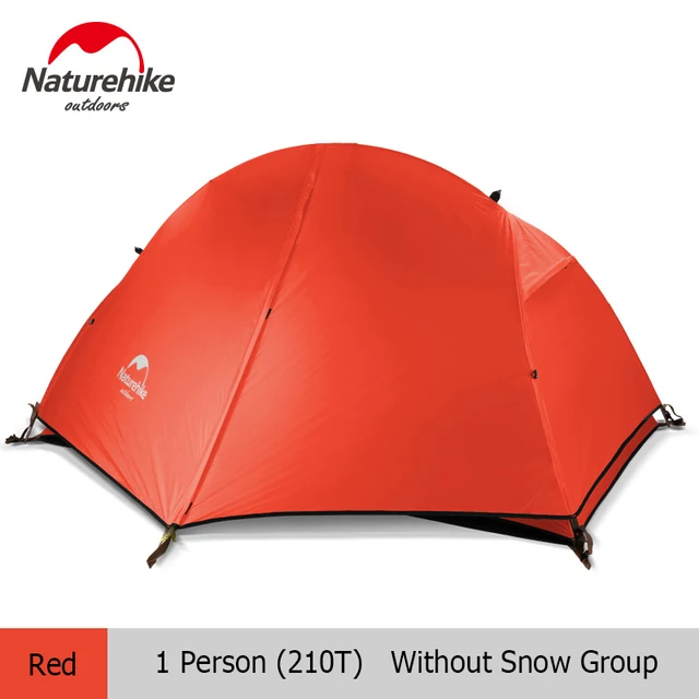 Naturehike Tent Single 1 Person Ultralight Cycling Tent Portable Waterproof Shelter Fishing Beach Outdoor Hiking Camping Tent Red