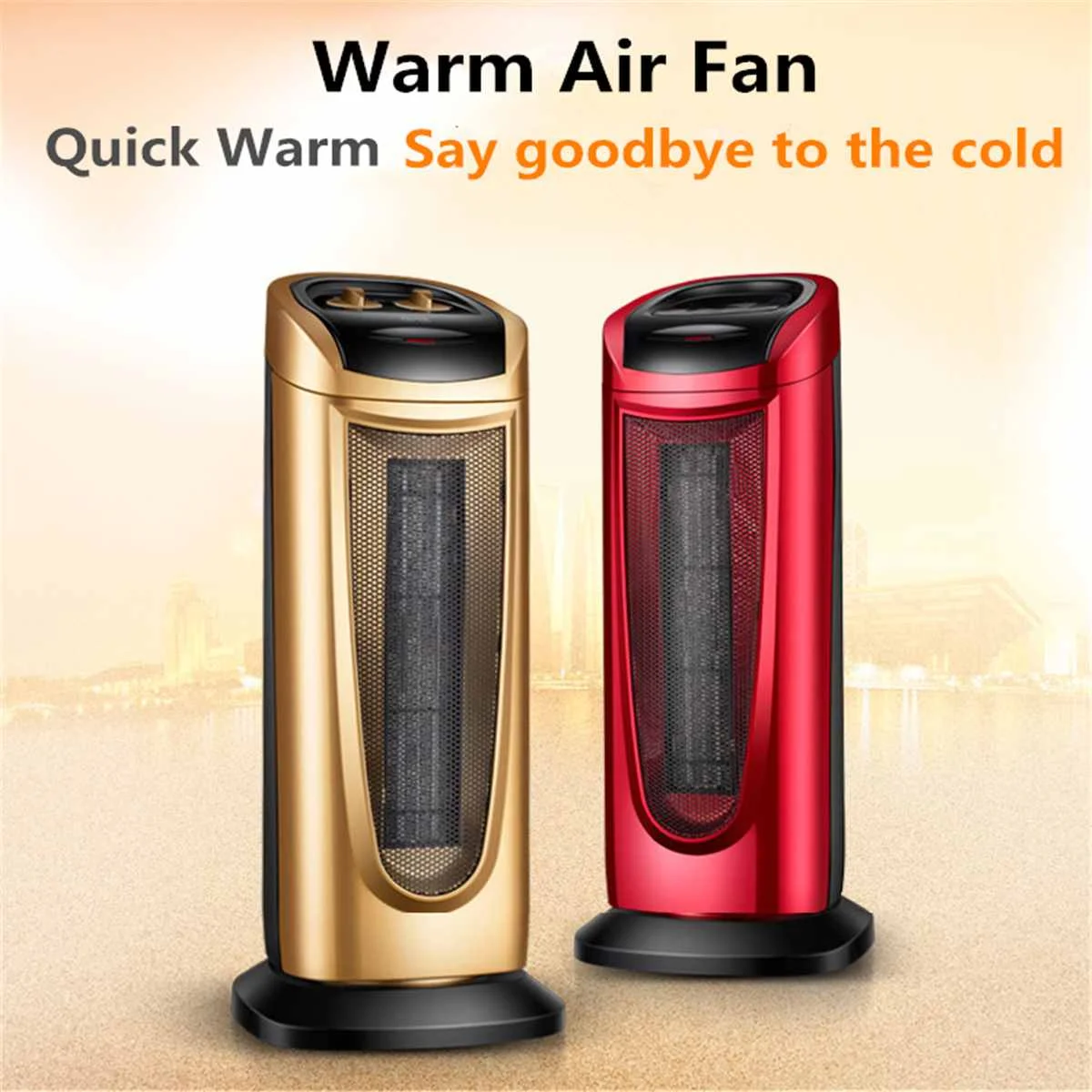 

220V 2000W Electric Heater Vertical Winter Warm Air Fan Warmer Energy-saving Heating Machine Bathroom Office Home Heaters