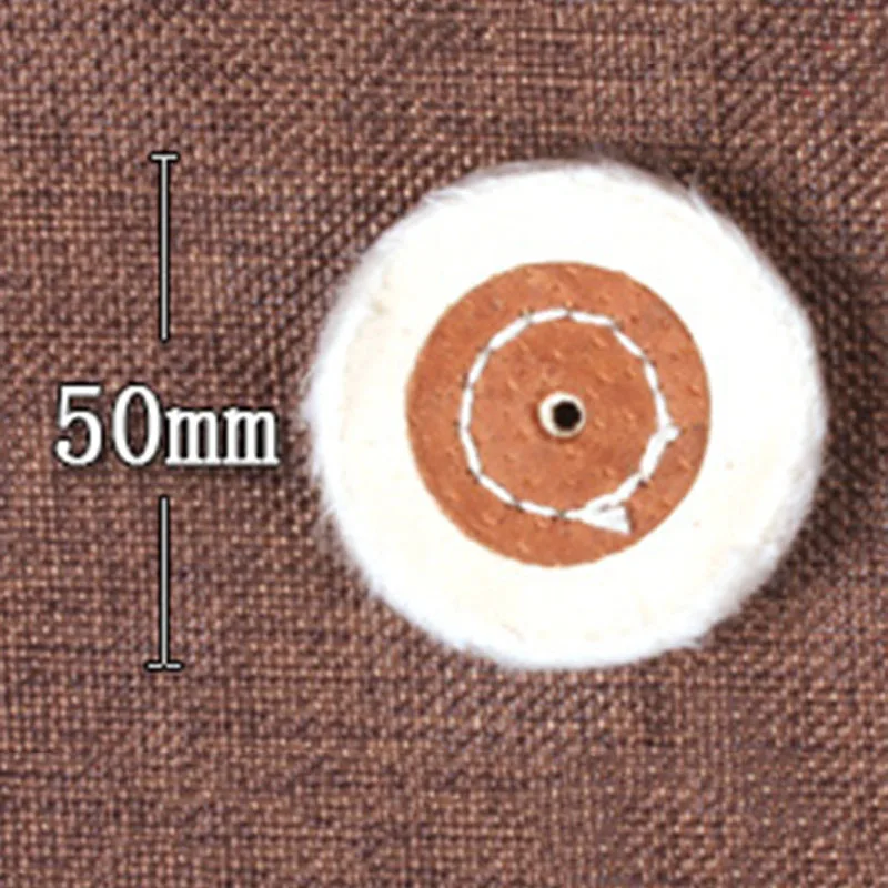 50-200mm tissu polissage roue de polissage coton charpie tissu tonnelle tampon meuleuse tapis or argent bijoux miroir polissage roue ► Photo 3/6
