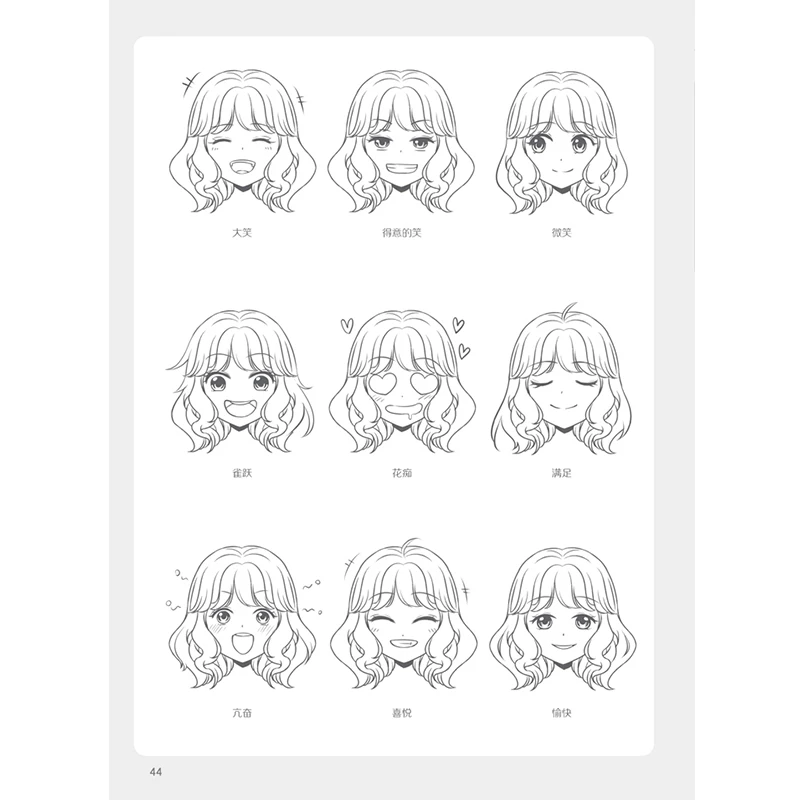 Libri Facile da Disegnare Manga Come Disegnare Le Espressioni Facciali di  Sketch Linea di Disegno Libro da colorare Personaggio Dei Cartoni Animati  di Tecniche di Libro - AliExpress