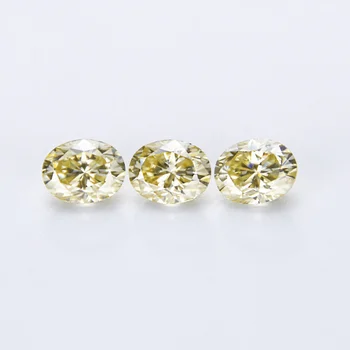 

New Arrival Excellent Cut 1 ct Pass Diamond Test VVS1 Yellow Loose Moissanite Engagment Party Jewelry Making D Color Moissanite